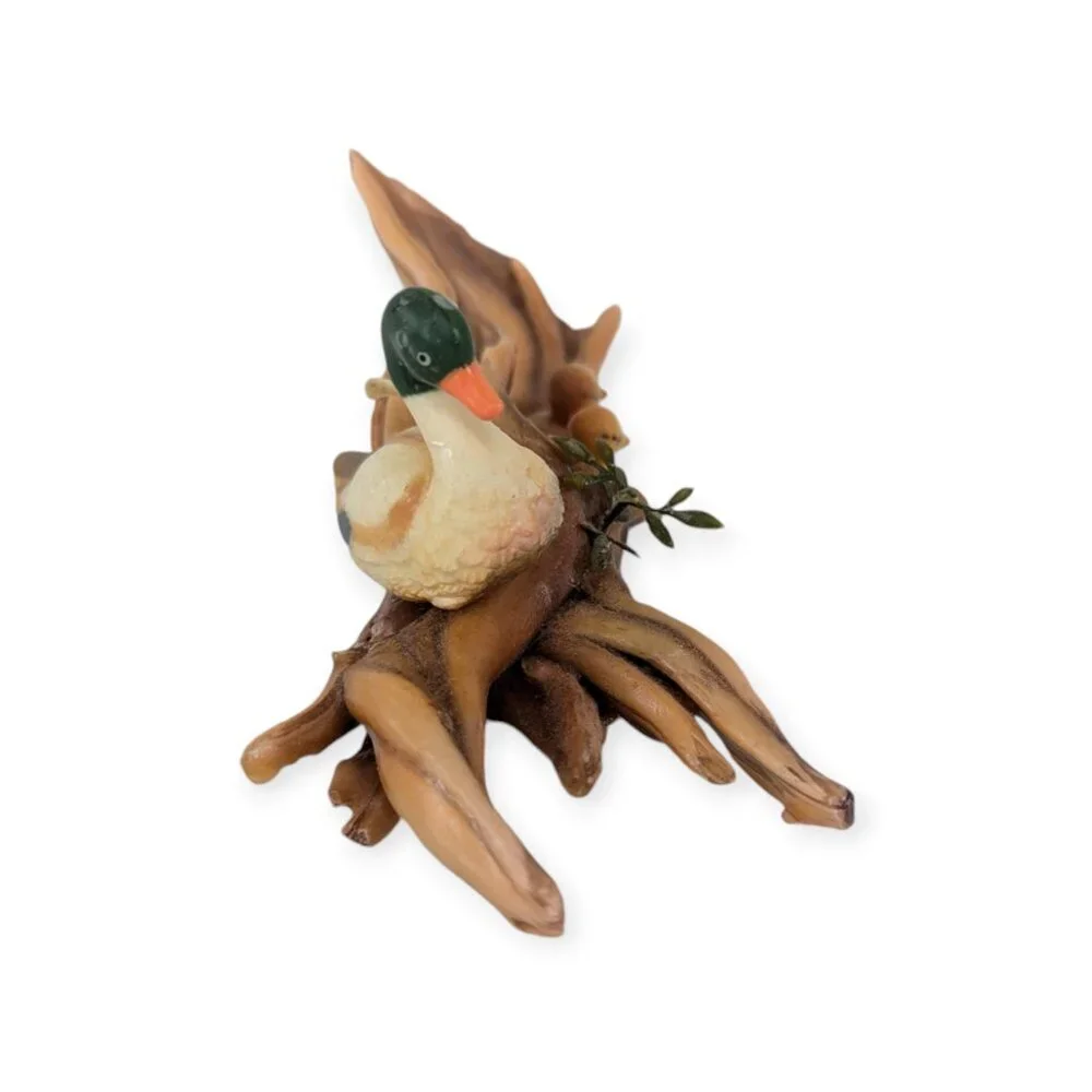 Vintage Sculpted Candle 1 Duck and 2 Ducklings 10.5